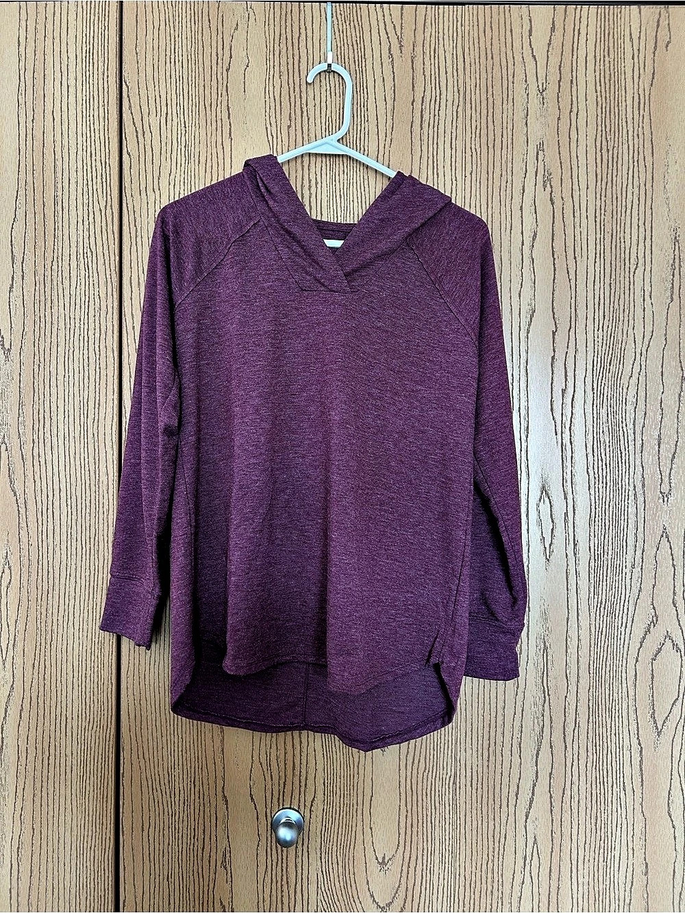 SONOMA Hooded Tunic Top in Purple Small Like New